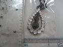 RHINESTONE PENDANT/CHARM NECKLACE W PLASTIC BEADS