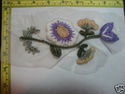 Sew On Crochet Patch, Flower Applique With Mesh Ba