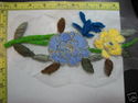 Sew On Crochet Patch, Flower Applique With Mesh Ba