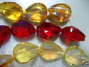 Glass Beads Crafts Drop Shape 15mm Glass Beads 3st