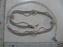 Metal Chain Belts with Rhinestones, Cloth Accessor