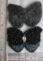Plastic & Glass Beads Applique Patch Acrylic Stone