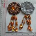 Acrylic Stone Sew on Patch Beaded Applique 2pcs
