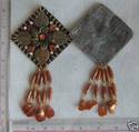 Acrylic Stone Sew on Patch Beaded Applique 2pcs