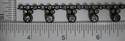 Rhinestone Trimming Sew on with Plastic cup base 1