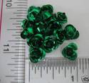 Metal Aluminum Foil Metal 8mm Rose Beads, Charm, 5