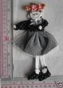 Single Side Flat back Fabric Doll, Sew on Crafts N