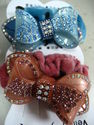 Rhinestone Pony Tail Holder Hair Band Scrunchy Acr