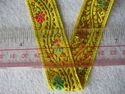 Jacquard Trim Tape with Embroidery, Crafts Sew on 