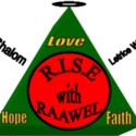 R.I.S.E. with RAAW' EL Logo Pin