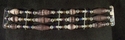 3 Strand Brown and Tan Mocha Paper Bead Bracelet S