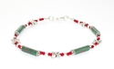 Green with Holly Paper Bead Necklace Bracelet and 