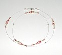 Red White and Green Christmas Paper Bead Illusion 