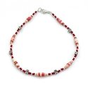 Rose Colors Peach, Pink, Cream and Red Paper Bead 