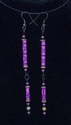 Purple Lattice Tones Paper Bead Anklet Bracelet an