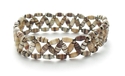 Earth Tones Tan Brown Natural Recycled Paper Bead 