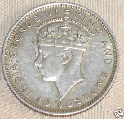 esthersoh : Coin King George VI King Emperor India silver