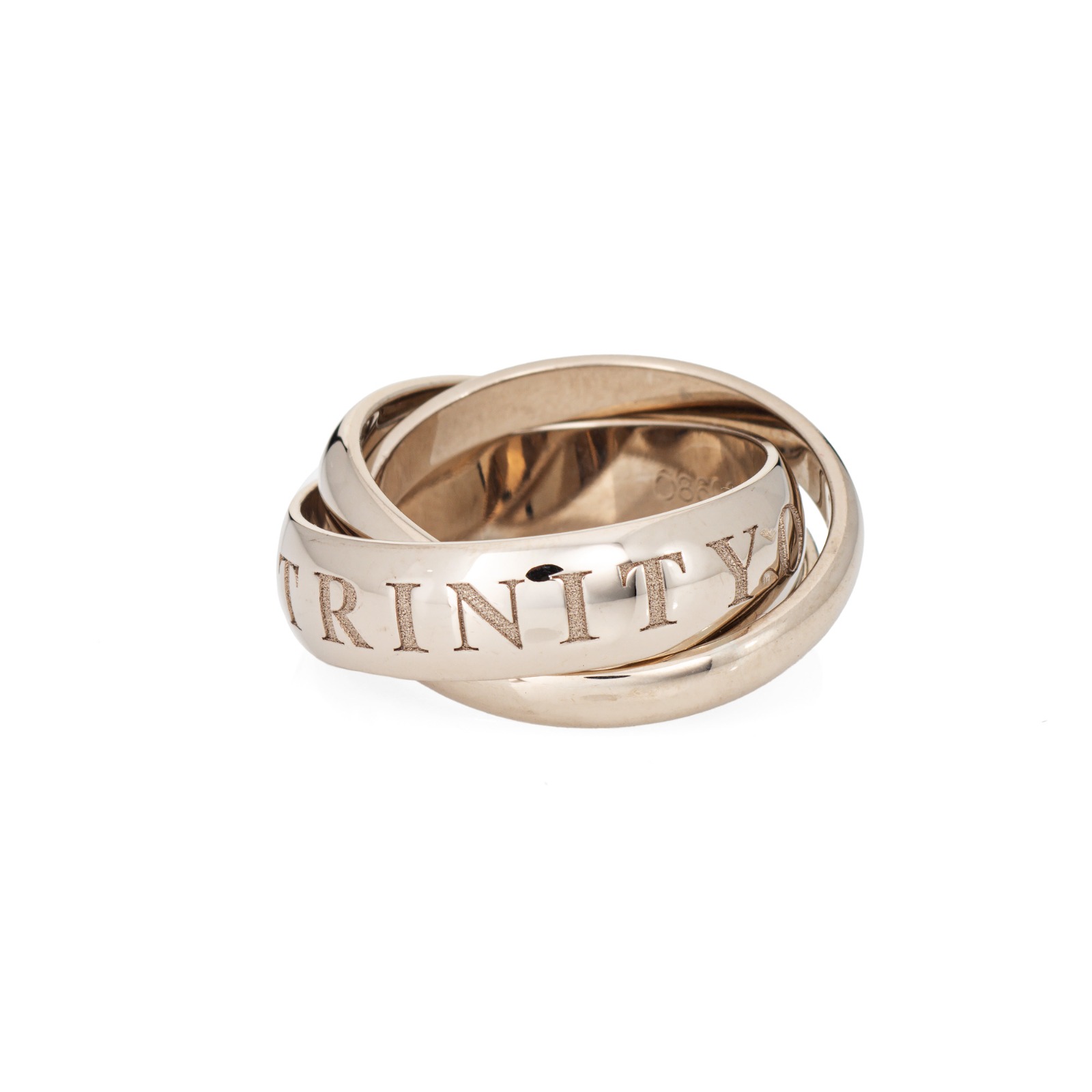 カルティエCartier K18 or amour et trinityトリニティリング 