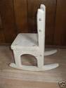 Unfinished Handmade Doll/Teddy Bear Rocking Chair