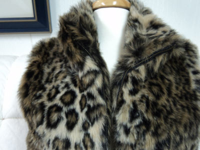 box_of_chocolate : Valerie Stevens Womens Faux Fur Leopard Vest