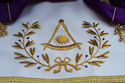 MASONIC REGALIA SET OF GRAND LODGE METAL COLLAR - 