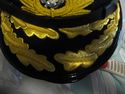 ROYAL NAVY ADMIRAL OFFICER BLACK HAT CAP NEW Size 