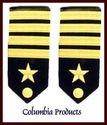 US NAVY Hard SHOULDER BOARDS For CAPTAIN Rank CP B