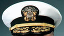 USA NAVY OFFICER HAT CAP CAPTAIN ADMIRAL HAT METAL