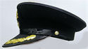 P & O MARINE SHIP LINE CAPTAIN BLACK HAT CAP NEW M