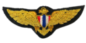 THAILAND AIR FORCE PILOT GOLD BULLION WIRE WING  E