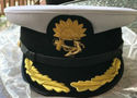 P & O MARINE SHIP LINE CAPTAIN BLACK HAT CAP NEW M