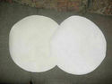 TWO NATURAL GOAT OR CALF SKIN HEADS FOR MAKING NEW