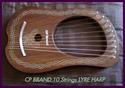CP BRAND NEW 10 STRINGS LYRE HARP FREE CARRY BAG, 