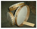 CP BRAND HAND DRUMS - SET OF THREE WITH BEATER - N