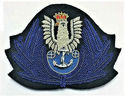 POLAND NAVY OFFICER HAT CAP BLUE BADGE NEW HAND EM