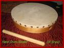 CP BRAND HAND DRUMS - SET OF THREE WITH BEATER - N
