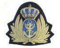 JORDAN NAVY OFFICER HAT CAP BADGE NEW HAND EMBROID