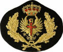 SPANISH NAVY OFFICER HAT CAP BADGE NEW HAND EMBROI