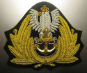 POLAND NAVY OFFICER HAT CAP BADGE NEW HAND EMBROID