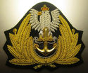 POLAND NAVY OFFICER HAT CAP BADGE NEW HAND EMBROID