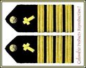 NEW US NAVY HARD Shoulder Boards CAPTAIN CHRISTIAN