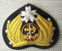 JAPAN NAVY OFFICER HAT CAP BADGE NEW HAND EMBROIDE