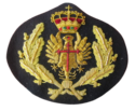 SPANISH NAVY OFFICER HAT CAP BADGE NEW HAND EMBROI