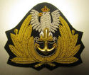 POLAND NAVY OFFICER HAT CAP BADGE NEW HAND EMBROID