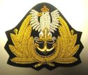 POLAND NAVY OFFICER HAT CAP BADGE NEW HAND EMBROID