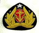 INDONESIA NAVY OFFICER HAT CAP BADGE NEW CP HAND M