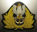 POLAND NAVY OFFICER HAT CAP BADGE NEW HAND EMBROID