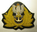 POLAND NAVY OFFICER HAT CAP BADGE NEW HAND EMBROID