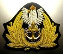 POLAND NAVY OFFICER HAT CAP BADGE NEW HAND EMBROID