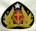 INDONESIA NAVY OFFICER HAT CAP BADGE NEW CP HAND M